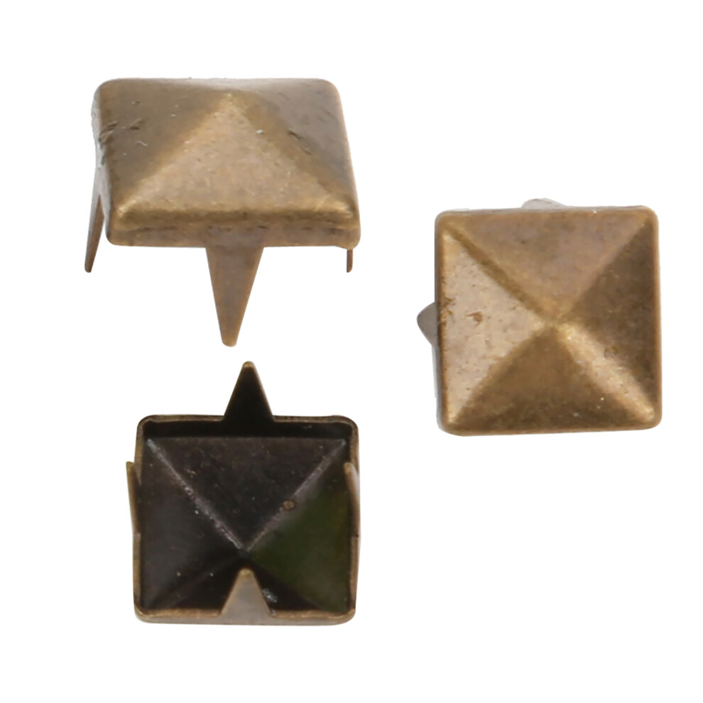 400 Sets Diy Leathercraft Spike Rivets 4Mm-7Mm Square Spike Studs Bronze 6921382726286