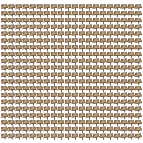 400 Sets DIY Leathercraft Spike Rivets 4MM-7MM Square Spike Studs Bronze 1