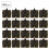 400 Sets 4MM-7MM DIY Leathercraft Spike Rivets Square Spike Studs Bronze 1
