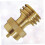 Solid Brass Gas Cylinder Adapter with 1 Inch 20 Thread for Tank Refill and Conversion 4