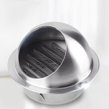 Stainless Steel Dryer Vent Cover 170mm Round Louvered Exhaust Vent for Outdoor Wall Weatherproof
