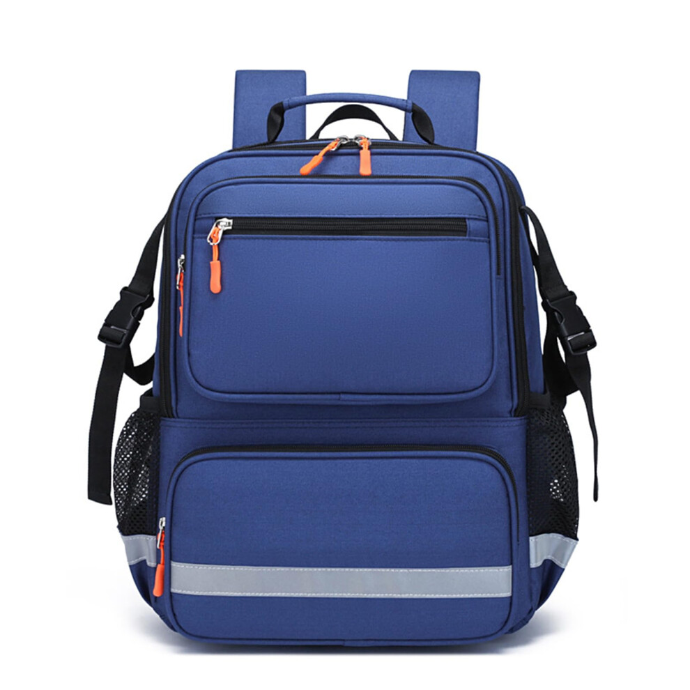 Blue Compact Waterproof First Aid Kit Backpack With Reflective Trauma First Responder Bag