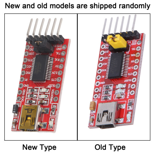 FT232RL USB to TTL Serial Converter Module 3.3V/5V Mini Adapter 2