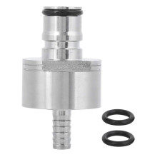 Carbonation Cap Stainless Steel Counter Pressure Beer Bottle Filler 5/16in Barb Ball Lock with ORings