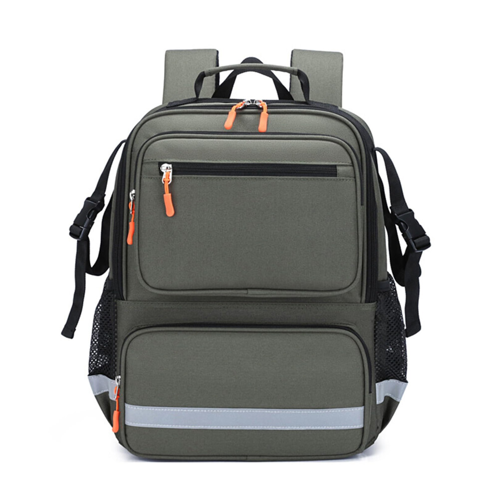 Green Large First Responder Trauma Bag First Aid Kit Backpack Waterproof Reflective Medical Backpack