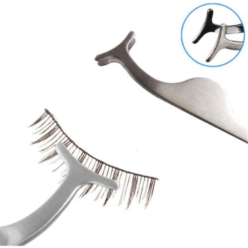 False Eyelash Applicator Tool Stainless Steel Precision Tweezers for Easy Lash Application 1