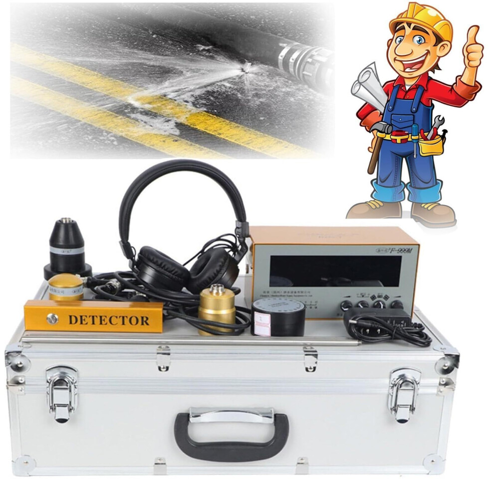 Underground Water Leak Detector With Headset, Ultrasonic Deep Detection Tool For Plumbing And Pipelines 9164114680662