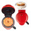 Cake Maker Machine with Nonstick Surface for Lava Cake, Mini Donuts, Waffles, Pancakes, Doublesided Heating, Red 1