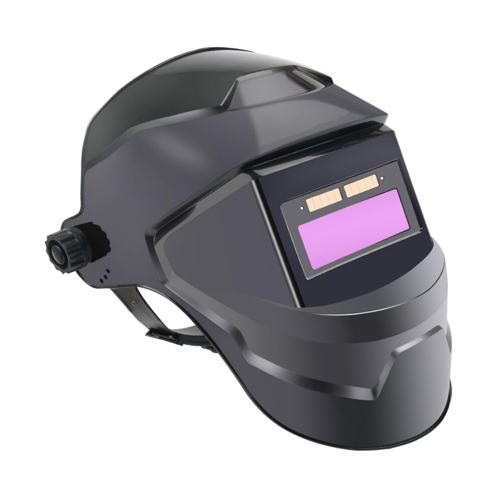 Auto Darkening Welding Helmet With Solar Powered Filter And Adjustable Headgear For Welders 9070919385414