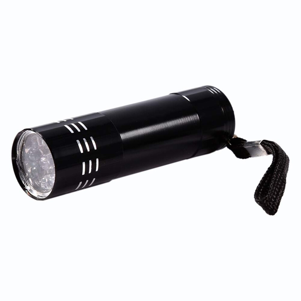 Uv Flashlight 9 Led Blacklight Torch Ultra Bright For Counterfeit Detection And Money Checking 9113335067714