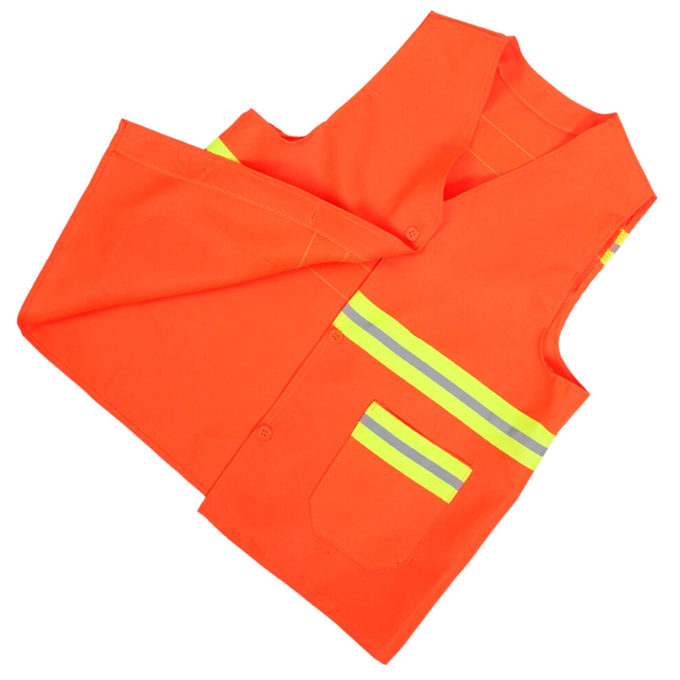 Reflective Safety Vest With Visibility Strips, Breathable Bright Color For Roadside And Construction Workers 9164114681294