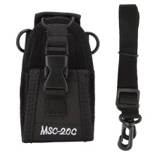 NIKOU Riñonera Protectora para Walkie Talkie + cinturón Negro Adecuado para la mayoría de los Walkie Talkies