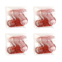 80 Pcs Christmas Ornament hooks Christmas tree decoration hooks hardware pendants S hook ornaments Supplies accessories Golden Silver Green Red
