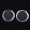 10pc Transparent Glass Cabochons Dome/Half Round Clear 38x6.5mm 2