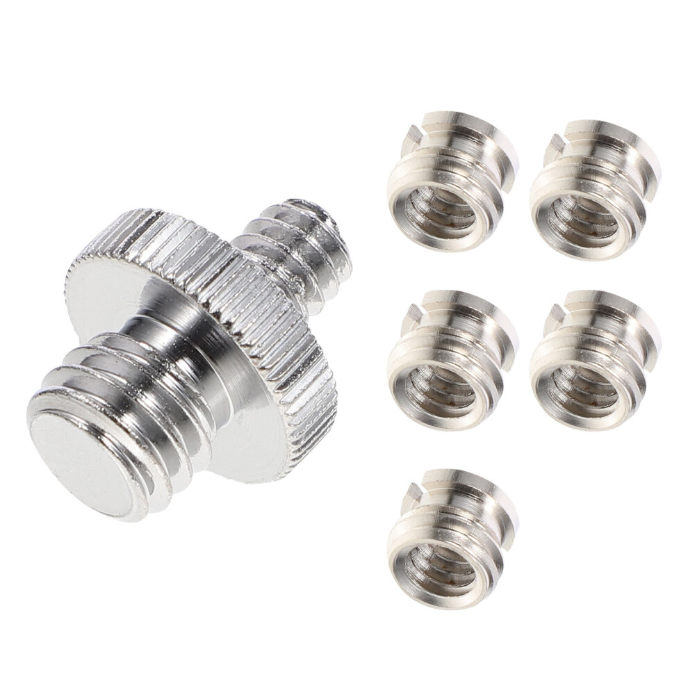 1/4" To 3/8" Camera Tripod Thread Adapter Convert Nut Screw Adapter(5Pcs) Bronze 9110895281994