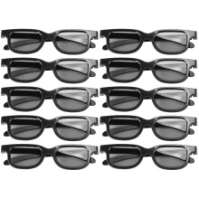 10 Pairs Projector Glasses Cinema Passive 3D TVs Projectors Ultra-light Movie Theater