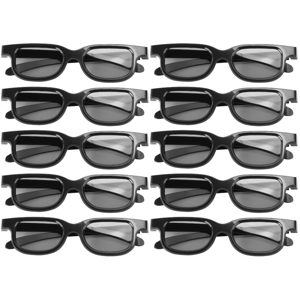 10 Pairs Projector Glasses Cinema Passive 3D Tvs Projectors Ultra- Movie Theater Light 9110895282090