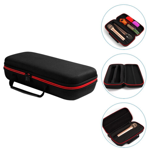 Portable Microphone Case Hard Handheld Microphone EVA Case Dual Mic Bag 2