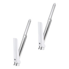 Lot de 2 ouvre-boîtes réglables en acier inoxydable, ouvre-bouteilles et lève-couvercles pratiques