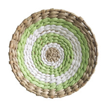 Begine Ornaments,Circular Wall Decoration Homestay Living Room Woven Cattail Bedroom Background Wall Decoration,Hangs,Pendant Decoration