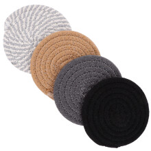 Lot de 8 sets de table délicats pour salon, sous-verres en rotin antidérapants, parfaits pour décorer votre salle à manger ou votre salon.