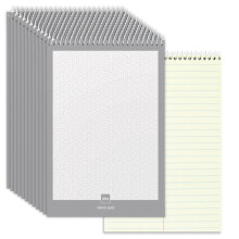 Office Depot Steno Books, 6in. x 9in., Gregg Ruled, 70 Sheets, Greentint, Pack Of 12, 99470