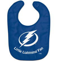 WinCraft Tampa Bay Little Lightning -fanivauvan ruokalappu vauvoille (3–12 kuukautta), unisex, pehmeä polyesteri