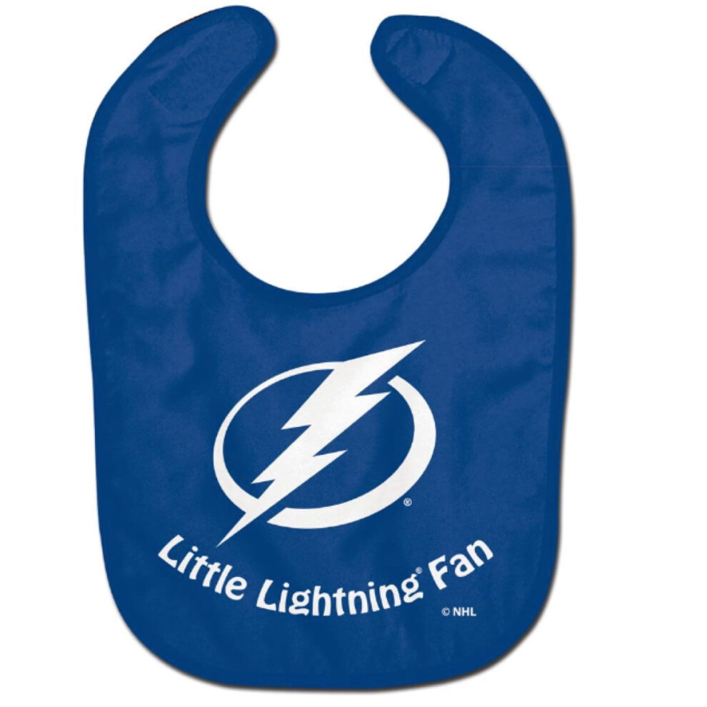 WinCraft Tampa Bay Little Lightning Fan Baby Bib for Infants 3-12 Months Unisex Soft Polyester