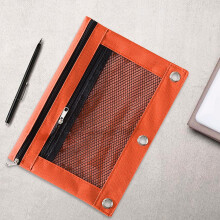 XIUH Terug naar school-aanbieding! 1 stuk etui met ritssluiting en mesh, pennenetui, meerkleurig, multifunctioneel voor kantoorartikelen,