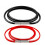 Collier élégant et confortable en cuir PU fin rouge 4