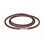 Collier élégant et confortable en cuir PU fin rouge 8