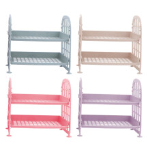 4pcs Desktop Kitchen Storage Shelf Multi-layer Cosmetic Stand