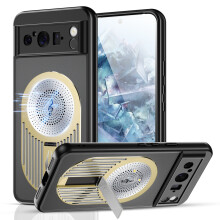 Aromaterapi Värmeavledningsfodral för Google Pixel9Pro XL Linskamera Skydd Magnetiskt Fäste PC Genomskinlighet