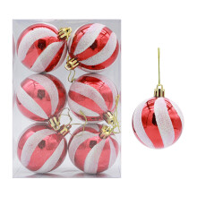 Kerstdecoraties, 6 stuks kerstboomballen, hangende kerstballen, huisfeestversiering in de uitverkoop.