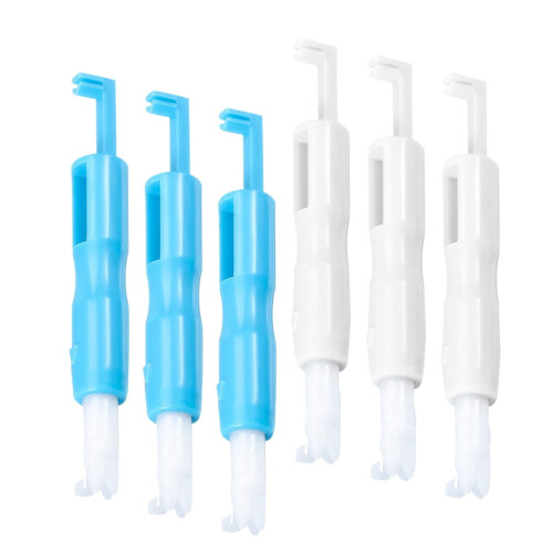 Sewing Tool for Home Machine Threader Cross Stitch Needle Supplies Tools Cable Elder Plastic 6 Pcs