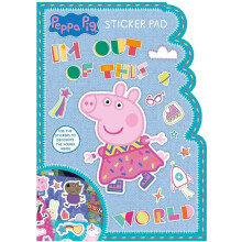 Peppa Pig craft book 5 colouring scenes and 32 stickers