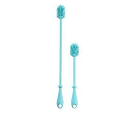 2Pcs Silicone Baby Bottle Brush Deep Cleaning Long Water Bottle Brush for Cleaning Cup Dish