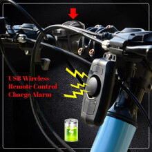 Bike Alarm USB Charging Wireless Remote Control Theft Motorcycle Scooter Home Decor Deals Of The Day Clearance