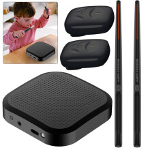 SunyaMood Electric Air Drumsticks Portable Virtual Drum Set with Pedals, Compatible with Smart Devices for Beginners, Kids & Adults