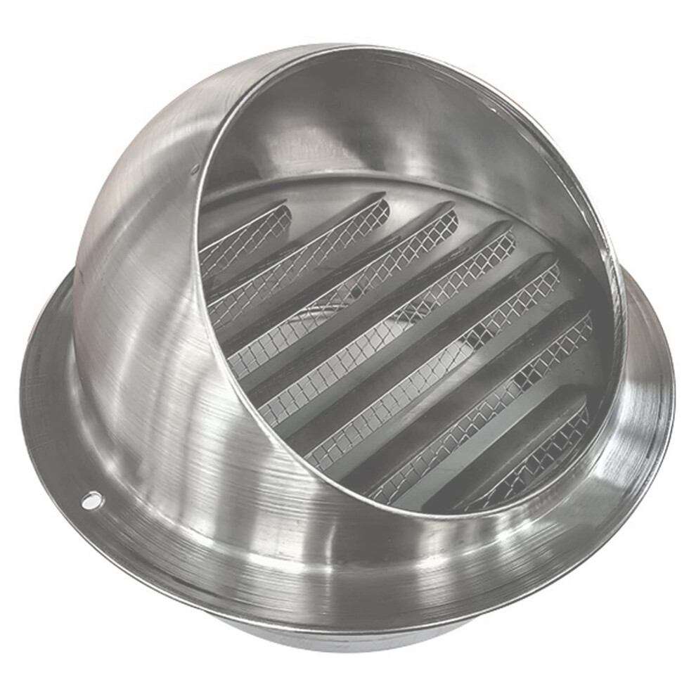 Stainless Steel Wall Dryer Vent Cap With Weatherproof Louver And Mesh, 9.8In Outdoor Hood 9174973035091