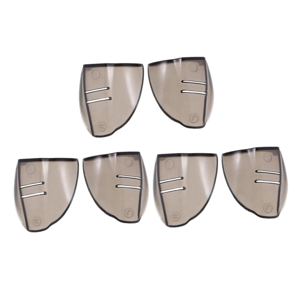 Clear TPU Eyeglass Side Shields 3 Pairs Flexible ClipOn Protective Fit for Eyeglass Frames