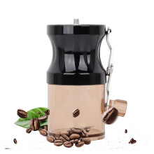 Manual Coffee Grinder Adjustable Ceramic Burr for Travel Home and Office Black