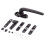 Window Handle Replacement Black Left Hand Casement Lock Handle with Secure Durable Aluminum Design 5