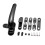 Window Handle Replacement Black Left Hand Casement Lock Handle with Secure Durable Aluminum Design 4