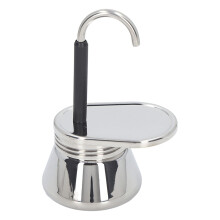 Stainless Steel Moka Pot Italian Coffee Maker for Camping and Home Rich Aroma Brewing Durable