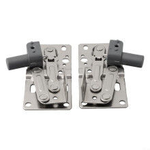 2pcs Soft Close Tip Out Tray Hinges 45 Nickel Plated Steel for Kitchen Sink and Shoe Cabinets
