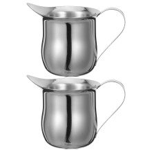 2pcs 3oz Stainless Steel Milk Frothing Pitcher Set for Latte Art Espresso Cappuccino Coffee