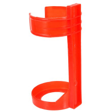 Fire Extinguisher Wall Mount Bracket Holder 2pcs for 4kg Cylinder Easy Install Visibility Red