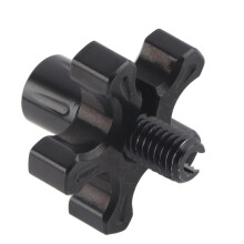 CNC Aluminum Motorcycle Clutch Adjuster Black Universal Fit Easy Calibration