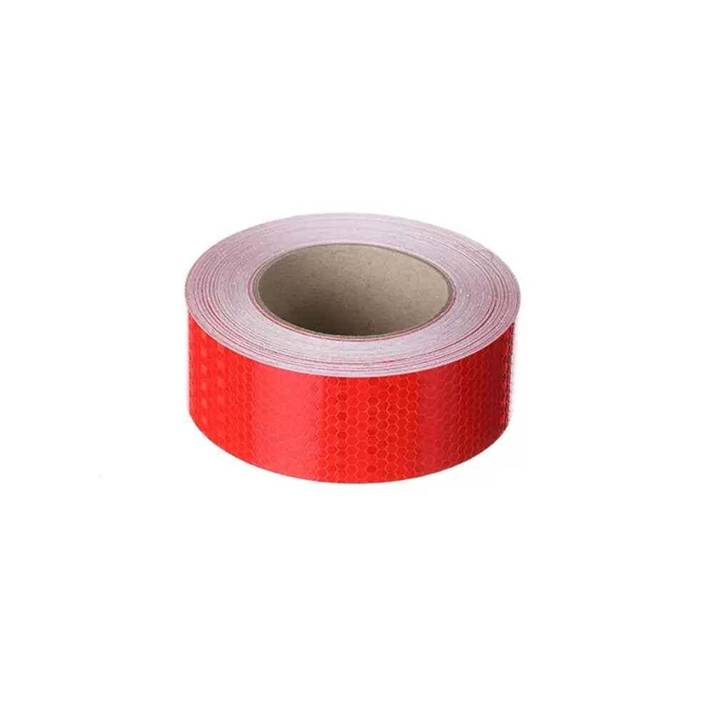 Reflective Tape 5Cm X 25M Visibility Weather Resistant Adhesive For Trucks And Trailers Red 9164114684004